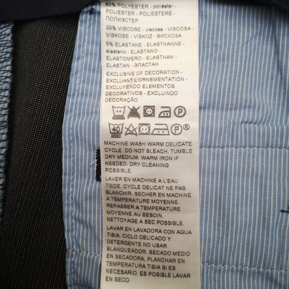 Dockers Men's Size 38/32 Charcoal Flat Front Straight Legs Dress Pants - Picture 5 of 14